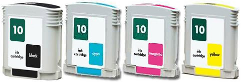 HP No 10 Complete Ink Cartridge Set C4841A C4842A C4843A C4844A Remanufactured SELECT YOUR OWN COLOURS - Free UK Delivery